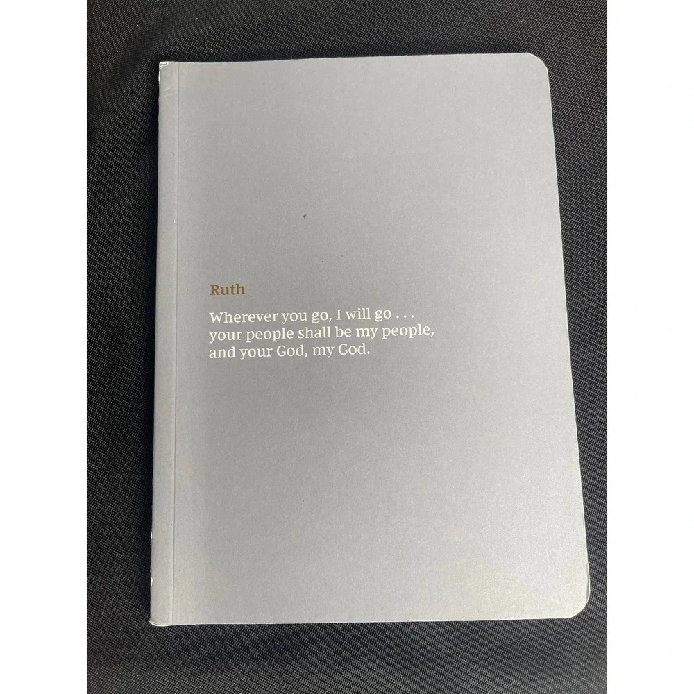 NKJV Bible Journal Ruth Thomas Nelson Softcover Comfort Print Gray Notebook 2pk